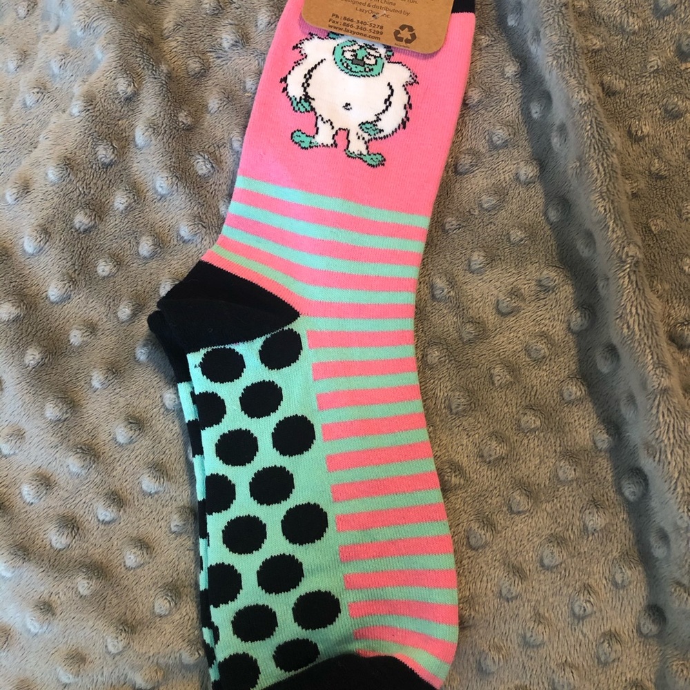 Lazy One - Yeti for Bed Crew Socks